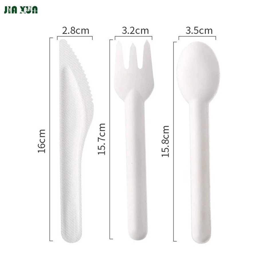 sugarcane bagasse cutlery size